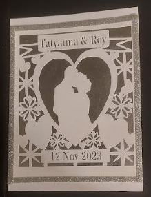 Wedding Mr and Mrs Cut-out Customized
