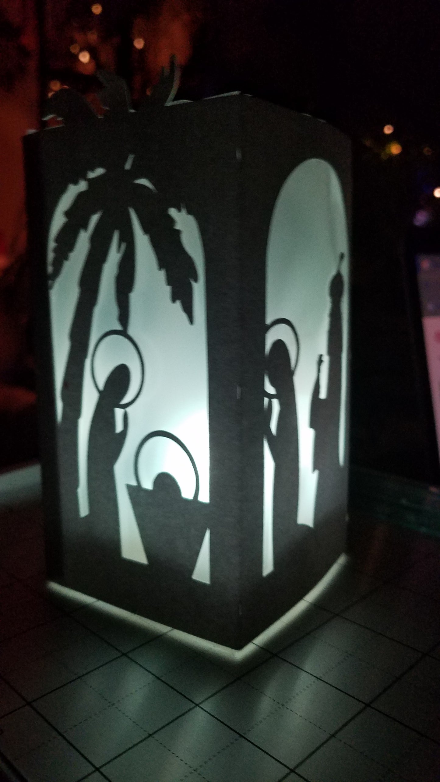 Nativity Lantern without tea light