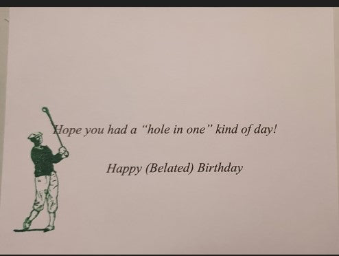 Happy Birthday-Golf Word Cloud