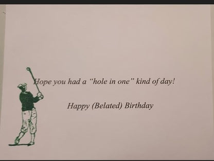 Happy Birthday-Golf Word Cloud