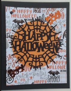 Halloween  - Spiderweb with word cloud